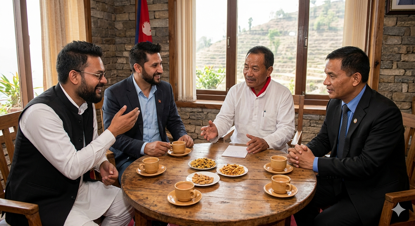 हर्कले स्टाटस लेख्दै भने-'बालेन र रवि मिल्न सक्ने तर हर्क साम्पाङ र कुलमान मिल्न नसक्ने ? मिल्नुपर्छ भनेर मैले हिजो निम्तो पठाए'