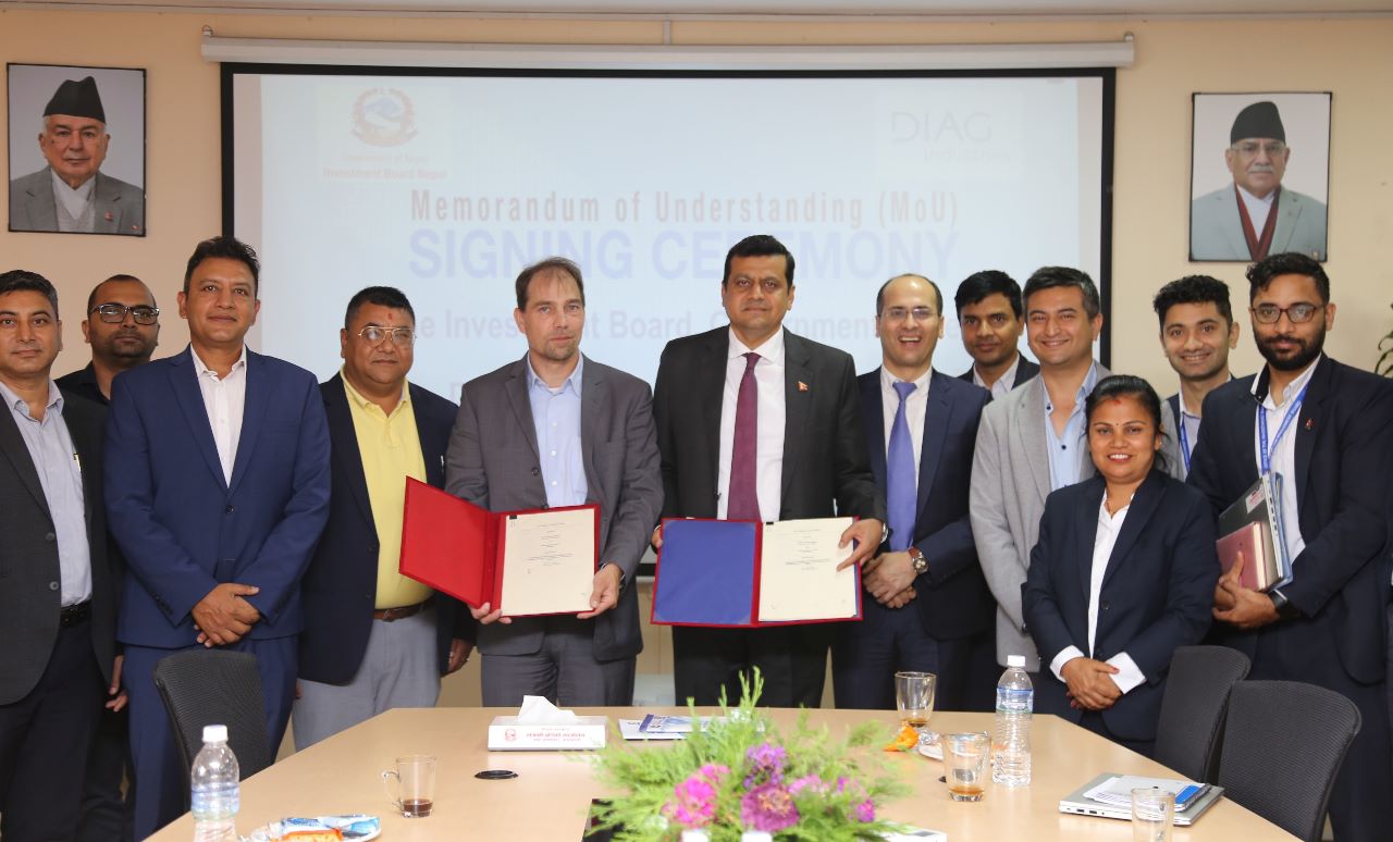 रासायनिक मलको कारखाना स्थापनाको सम्भाव्यता अध्ययनका लागि जर्मनीको डियाग विच सम्झौता