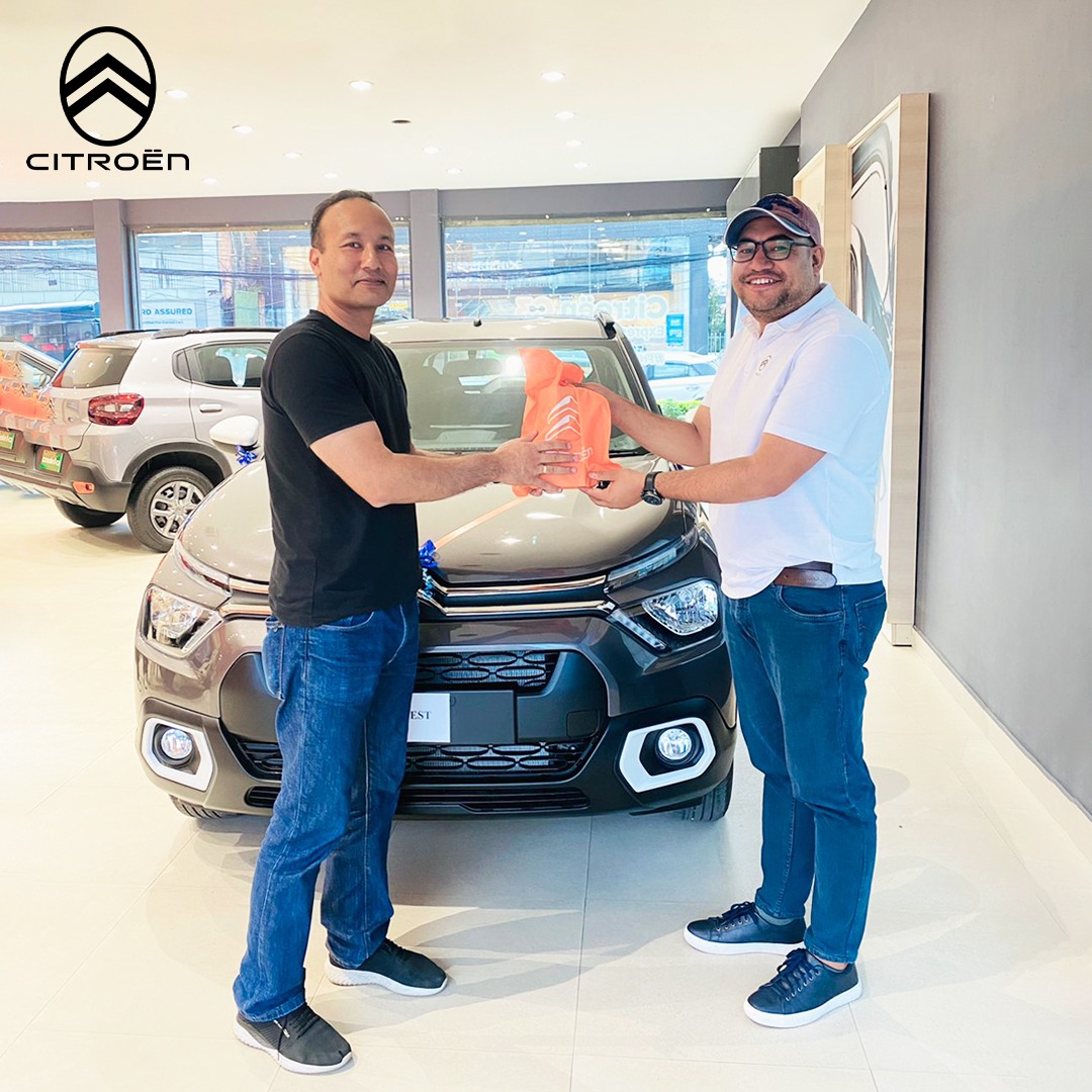 सांग्रिला मोटर्सले शुरु गर्यो सिट्रोन इ–सि थ्रीको हस्तान्तरण