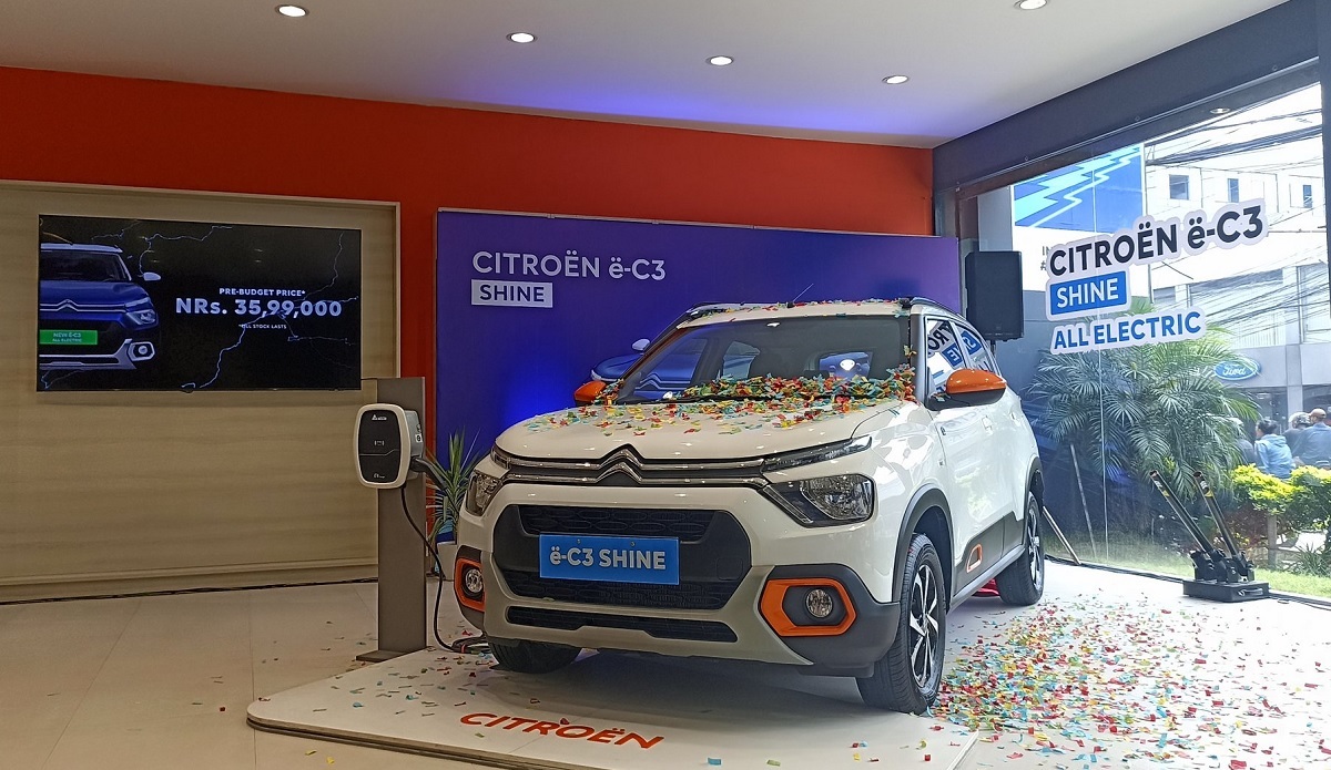 नेपाली बजारमा भित्रियो सिट्रोनको इ-सी ३, यस्ता छन् विशेषता