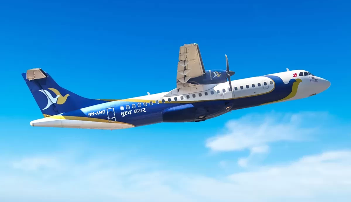 बुद्ध एयरले भित्र्यायो एटीआर-७२ जहाज, अतिरिक्त उडानसँगै नयाँ गन्तव्यमा सेवा विस्तार गरिने