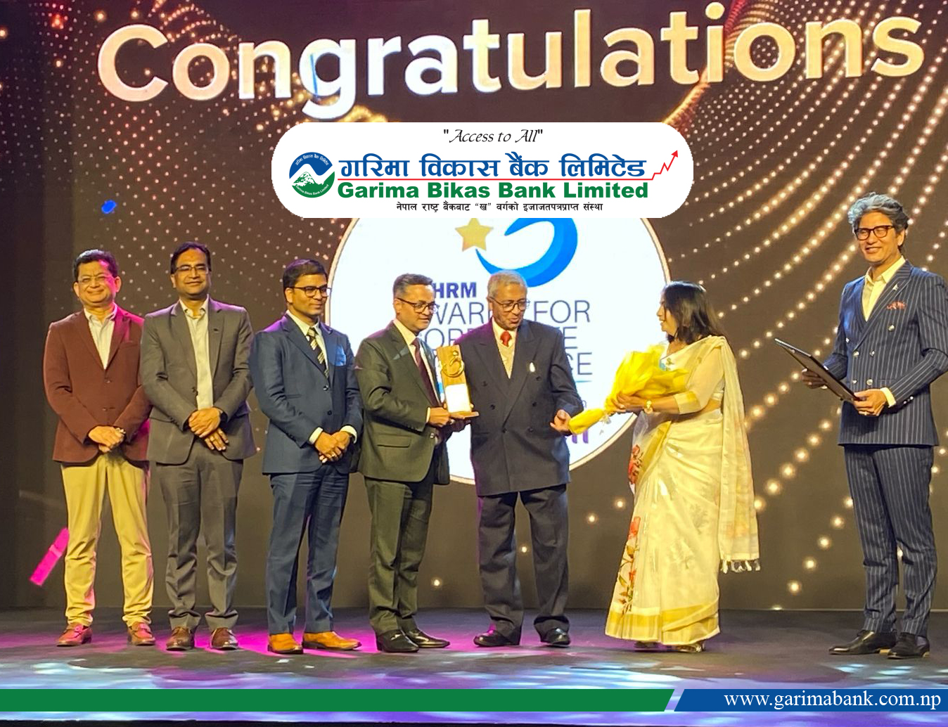 Garima Bikas Bank Wins HRM Awards for Corporate Excellence 2024