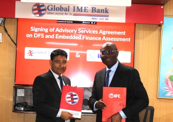 ग्लोबल आइएमई बैंक र आईएफसी बीच डिजिटल रूपान्तरण तथा एम्बेडेड फाइनान्स सल्लाहकार साझेदारी