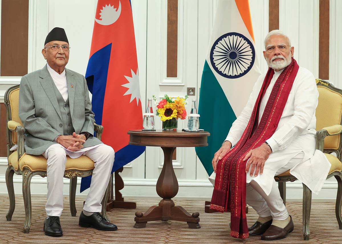 मोदीसँगको वार्ता सार्थक र सकारात्मक रह्योः ओली, भारतले नेपालसँगको सम्बन्धलाई ठूलो प्राथमिकता दिएकोः मोदी