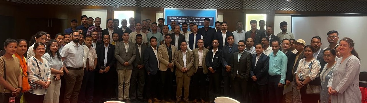 धितोपत्र बोर्डमा सूचना प्रवाहसम्बन्धी परिपालना अधिकृतहरूका लागि प्रशिक्षण कार्यक्रम सम्पन्न
