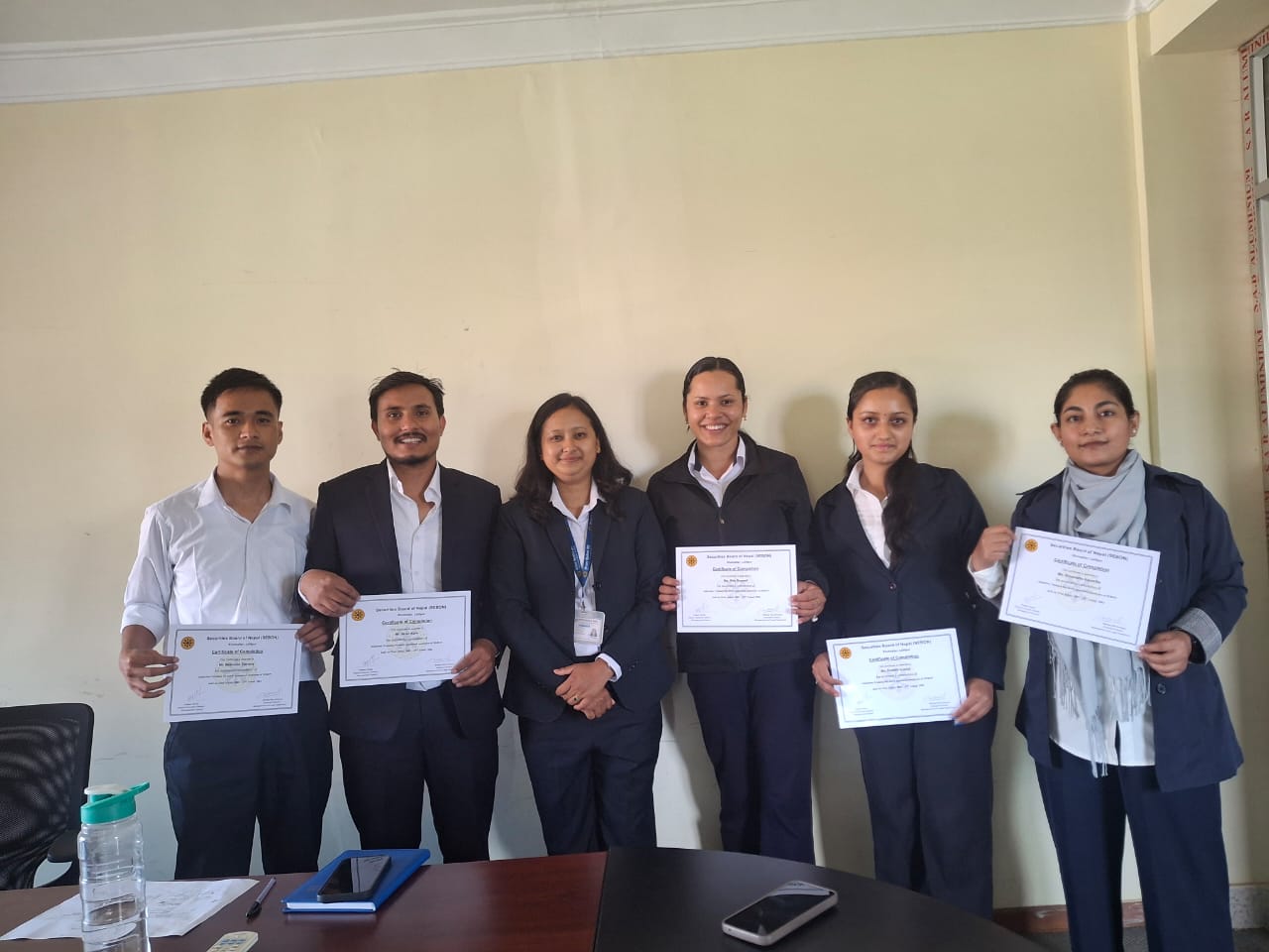 नेपाल धितोपत्र बोर्डमा नव नियुक्त कर्मचारीको अभिमुखीकरण तालिम सम्पन्न