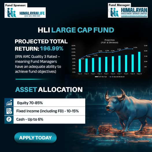 एचएलआई लार्ज क्याप फण्डको आवेदन अवधि भदौ २९ सम्म लम्बियो