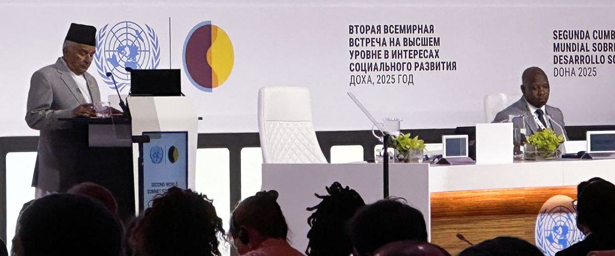 विकासोन्मुख देशका लागि स्रोत, सीप र साझा जिम्मेवारीमा आधारित समर्थन आवश्यक : राष्ट्रपति पौडेल