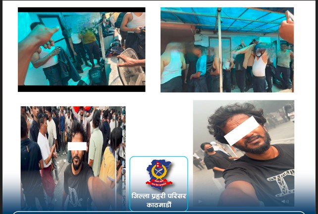 बानेश्वरमा तोडफोड र आगजनीमा संलग्न युवक पक्राउ