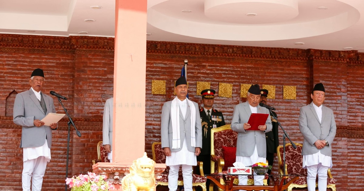 प्रतिनिधि सभाका ज्येष्ठ सदस्य केसीद्वारा पद तथा गोपनियताको शपथ ग्रहण