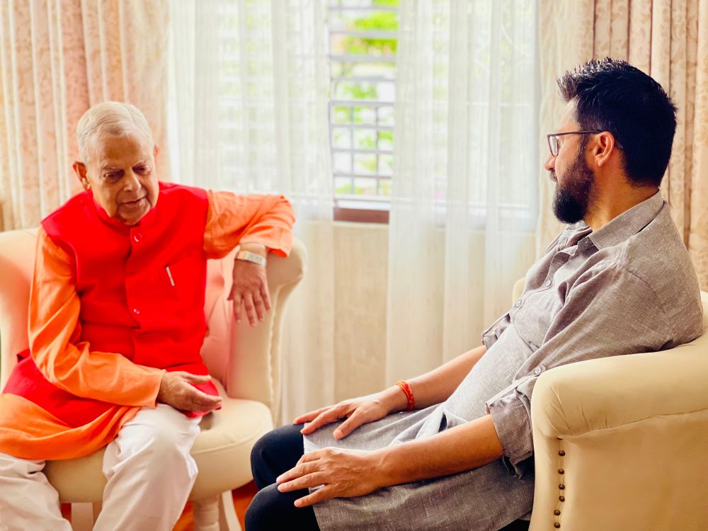 रवि लामिछाने र महन्थ ठाकुरबीच भेट, समसामयिक राजनीति र मधेश विकासमा छलफल