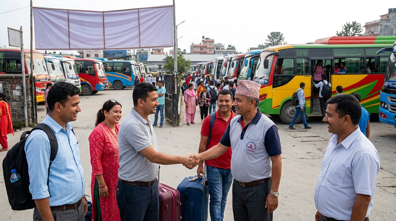 चाडपर्वमा सार्वजनिक यातायातको भाडा नबढाउने व्यवसायीको प्रतिबद्धता
